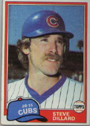 1981 Topps Baseball Cards      078      Steve Dillard